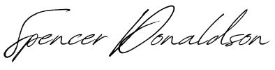 Spencer Donaldson's signature